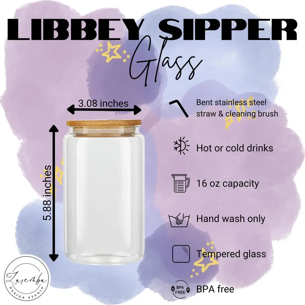 Boss Babe Fuel Libbey Cup, Working Office Beer Can Glass, 16 oz Sipper Glass